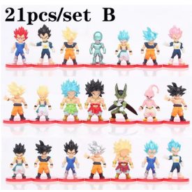   Dragon Ball Z műanyag figurák, 21 db egyen, "B" szett - ÚJ