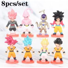 Dragon Ball Z műanyag figurák, 8 db egyen - ÚJ
