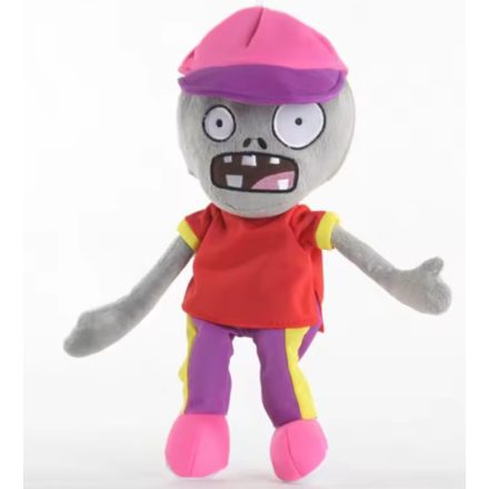 Pink-narancssárga ruhás sapkás zombi plüss figura - Plants vs. Zombies - ÚJ