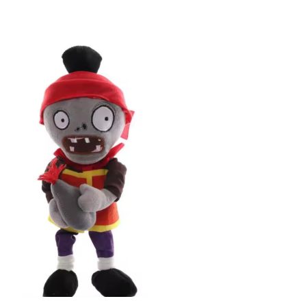 Szürke-piros sapkás zombi plüss figura - Plants vs. Zombies - ÚJ