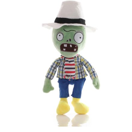 Kockás inges zombi plüss figura - Plants vs. Zombies - ÚJ