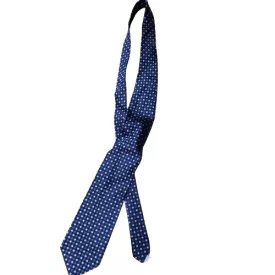   Kék-rózsaszín aprókockás férfi selyem nyakkendő - Tie Rack
