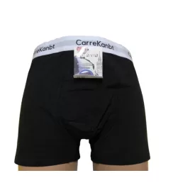   Férfi 4XL-es fekete feliratos derekú boxer, alsónadrág - CarreKanbt - Aura.Via - ÚJ