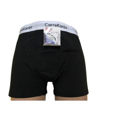 Férfi 4XL-es fekete feliratos derekú boxer, alsónadrág - CarreKanbt - Aura.Via - ÚJ