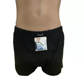   Férfi 5XL-es fekete egyszínű boxer, alsónadrág - Aura.Via - ÚJ