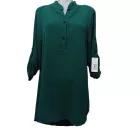 Női méret nélküli zöld lenge tunika jellegű nyári blúz - ÚJ