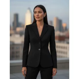 Női M-es fekete elegáns blézer - Watcher