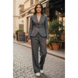 Női L-es szürke elegáns kosztüm, szett, együttes - Next