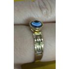 Arany színű Gonosz szeme, Devil's Eye bizsu gyűrű, 18-as méret - ÚJ