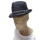 Kb 53-56 cm-es fejre fekete szalmakalap fiúnak - H&M