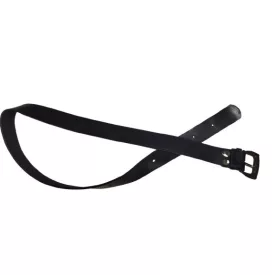 Fekete bőr öv, 120 cm hosszú - Mash