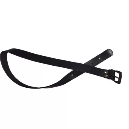Fekete bőr öv, 120 cm hosszú - Mash
