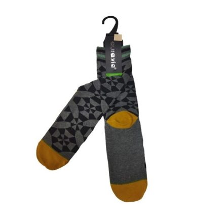 43-46-os szürke mintás férfi zokni - Aura.Via - ÚJ