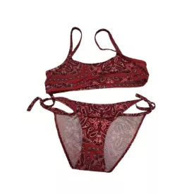 146-152-es bordó török mintás bikini - Tezenis
