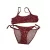 146-152-es bordó török mintás bikini - Tezenis