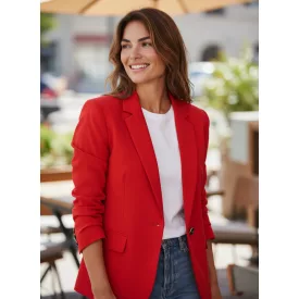 Női M-es piros elegáns blézer, kiskabát - Gerry Weber