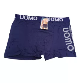   Férfi XXL-es sötétkék feliratos boxer, alsónadrág - Uomo - ÚJ