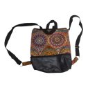 Fekete mandalamintás hátizsák 40x35 cm - ÚJ