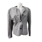 Női L-XL-es fekete-fehér kockás, pepita blézer