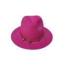 Kb 58 cm-es fejre pink női szalmakalap - ÚJ