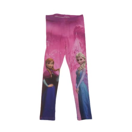 128-as pink mesefigurás leggings - Frozen, Jégvarázs - ÚJ