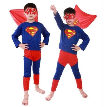3 részes Superman jelmez 12-14 évesre - ÚJ