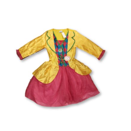 9-10 évesre sárga-rózsaszín jelmez ruha - Alice csodaországban