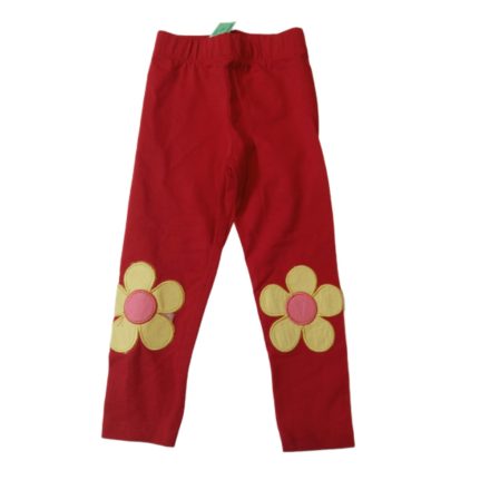 86-os piros virágos leggings - ÚJ