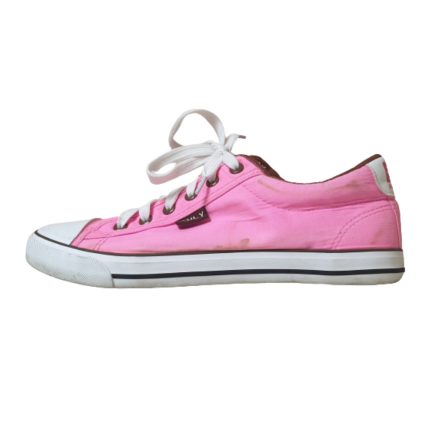 40-es rózsaszín vászoncipő, tornacipő
