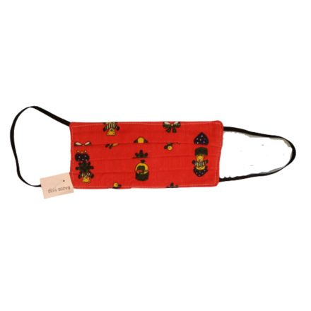 Piros macis textil felnőtt, kamasz szájmaszk, maszk - ÚJ
