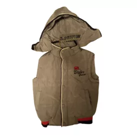   116-122-es szürke szőrmével bélelt mellény - Aoles - ÚJ