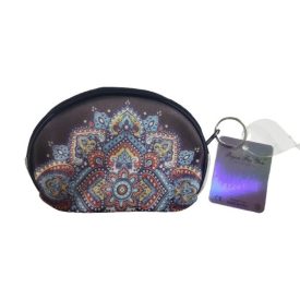 Fekete keleties mintás mini pénztárca, szütyő - ÚJ  