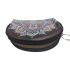 Fekete keleties mintás mini pénztárca, szütyő - ÚJ  