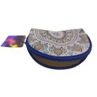 Kék mandalamintás mini pénztárca, szütyő - ÚJ  