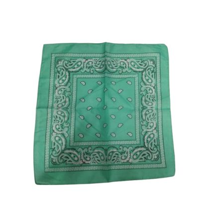 Türkiz mintás kendő, sál, bandana - ÚJ