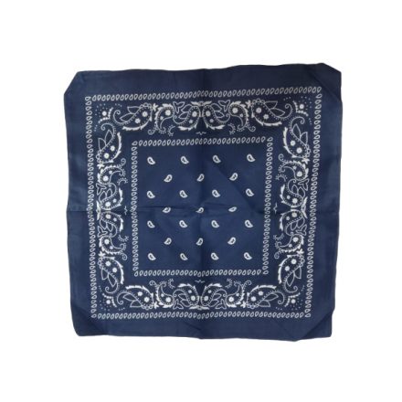 Szürkéskék mintás kendő, sál, bandana - ÚJ