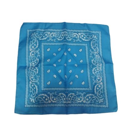 Kék mintás kendő, sál, bandana - ÚJ