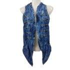 Női L-es kék puha anyagú farmermellény - Miss Selfridge