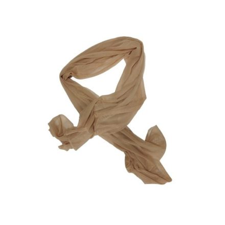 170 cm hosszú drapp tüll sál, kendő