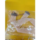 Rózsaszín áttört mintás choker nyaklánc 