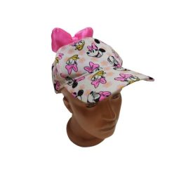   53-54 cm-es fejre fehér-pink masnis baseball sapka - Minnie & Daisy - H&M