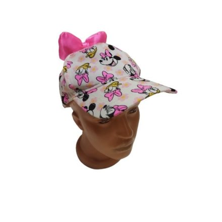 53-54 cm-es fejre fehér-pink masnis baseball sapka - Minnie & Daisy - H&M