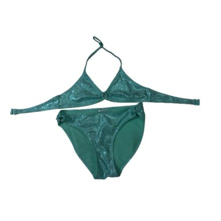 Női S-es türkiz csillogó bikini