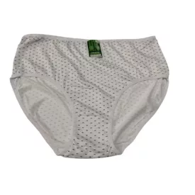   Női 4-5XL-es fehér klasszikus vonalú, nagyméretű magas derekú női bugyi - Timanni - ÚJ