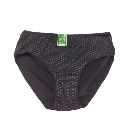 Női 4-5XL-es fekete klasszikus vonalú, nagyméretű magas derekú női bugyi - Timanni - ÚJ