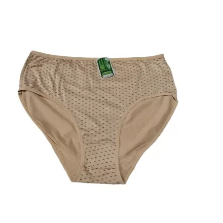 Női 4-5XL-es drapp klasszikus vonalú, nagyméretű magas derekú női bugyi - Timanni - ÚJ