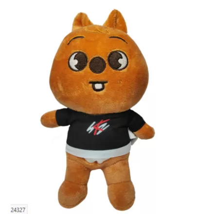 22 cm-es barna plüss figura - Stray Kids - Skzoo - Han Quokka - ÚJ