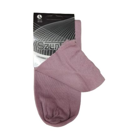 39-40-es rózsaszín orrvarrás és gumírozás nélküli női zokni - ÚJ