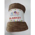 200x230 cm-es barna szőrmés óriás pléd, takaró - ÚJ