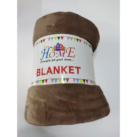 200x230 cm-es barna szőrmés óriás pléd, takaró - ÚJ